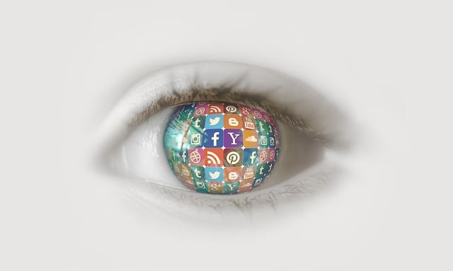 Social media communication concept